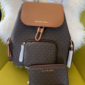 ‼️SOLD‼️Michael Kors Abbey Backpack and Wallet